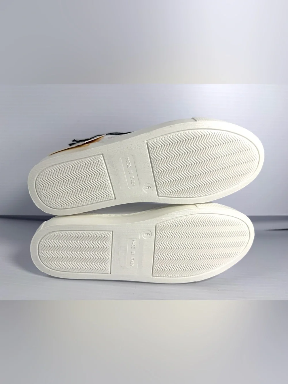 Valentino Petra White Leather Sneakers with Red Detailing - Picture 10 of 13